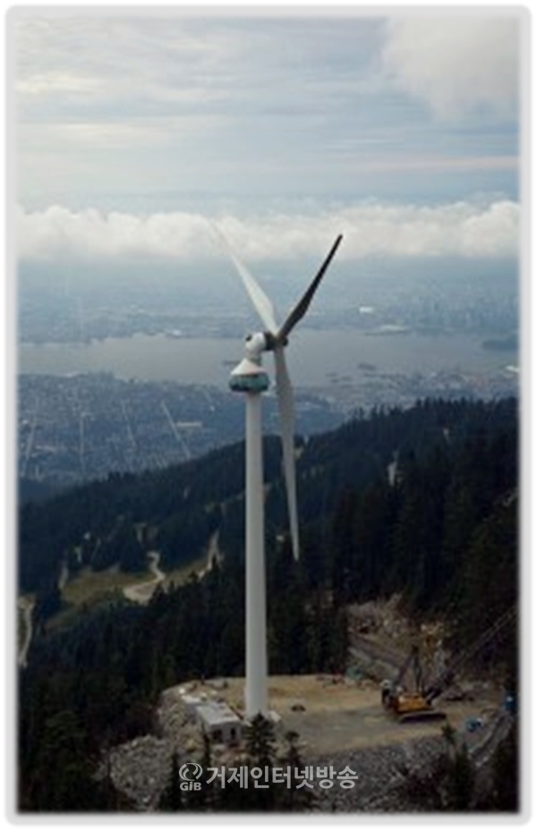 캐나다 벤쿠버에 설치 운영되고 있는 풍력전망대.