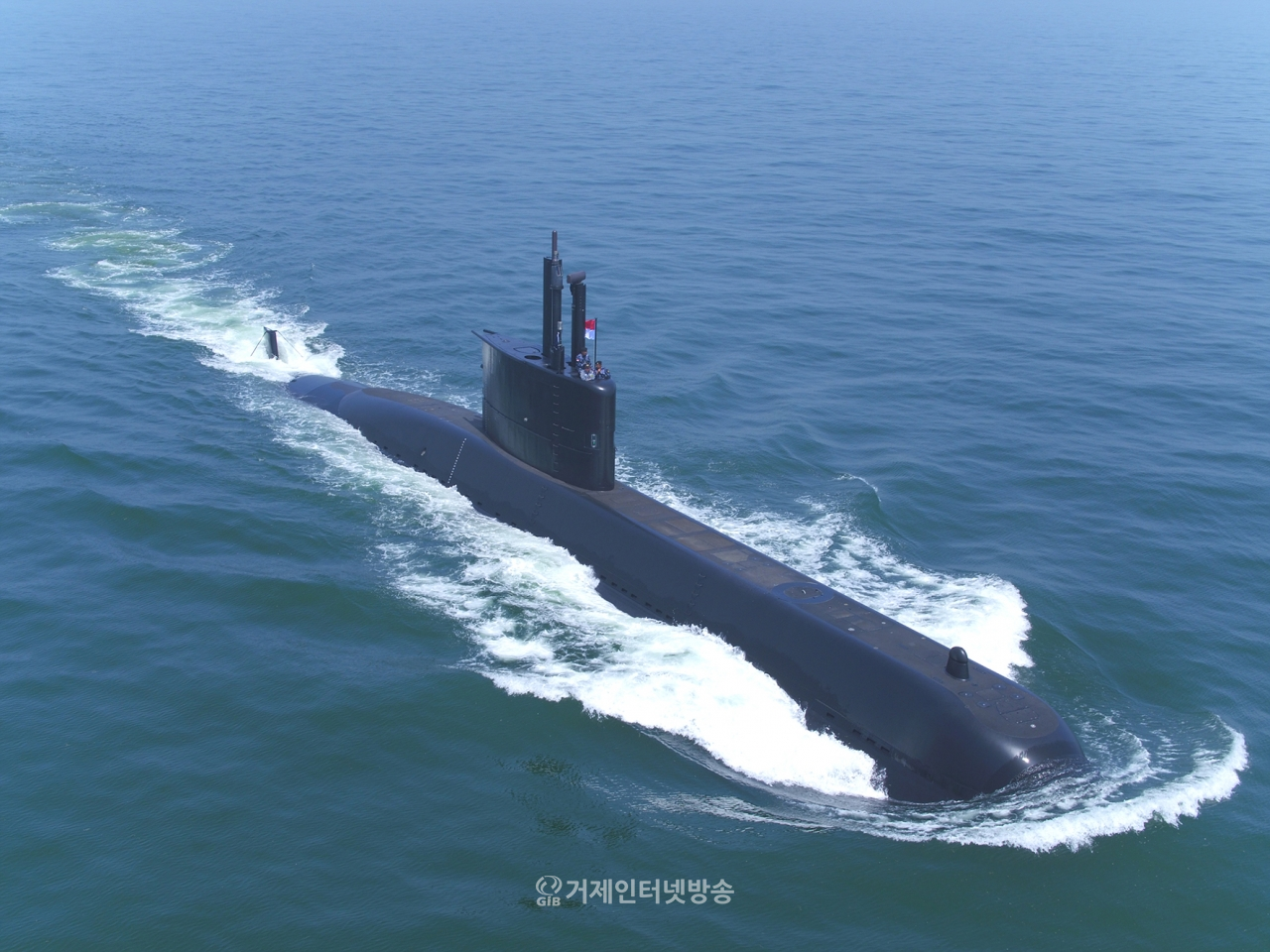 대한민국기술대상과 세계일류상품으로 선정된 대우조선해양의 1400톤급 수출 잠수함.