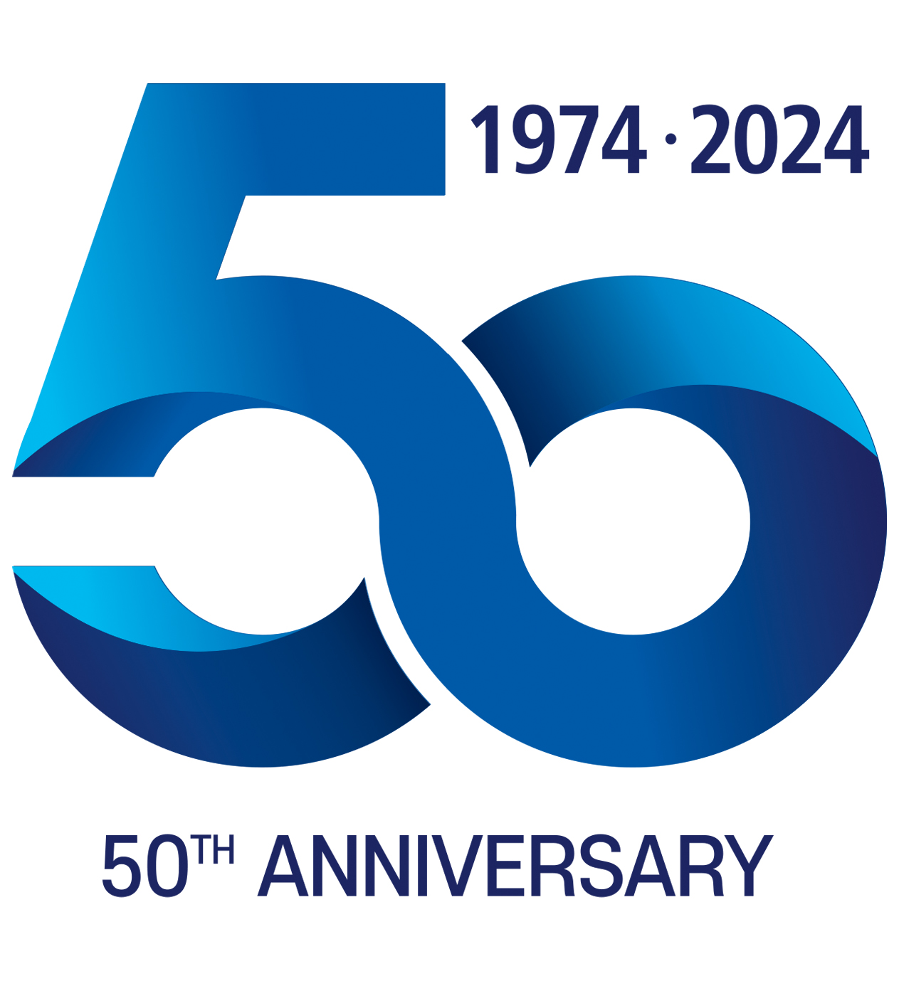 이날 공개된 창립 50주년 기념 엠블럼은 '무한대'의 상징과 '지속성장 가능성'을 형상화해 회사의 새로운 출발과 미래에 대한 무한한 가능성을 표현했다. 출처=삼성중공업